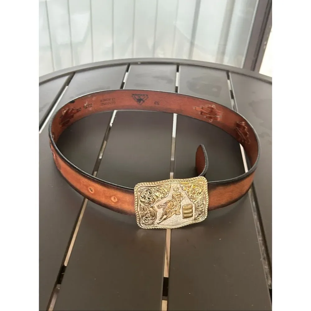 Leegin Leather Western Belt Brown - Picture 11 of 14